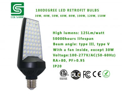 180degree led retrofit bulbs replace HPS, MH & CFL bulbs